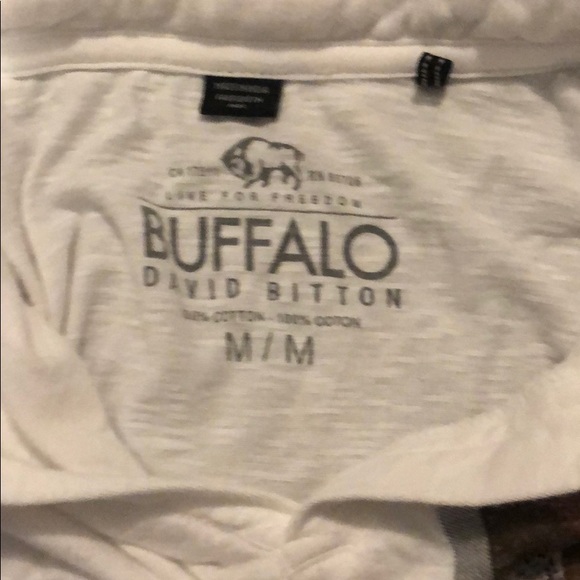 Buffalo David Bitton 100% cotton med collard Neck - Picture 3 of 4